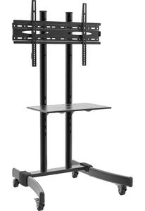 TV-Rack ''B-MS 125'', in Schwarz, Schwarz