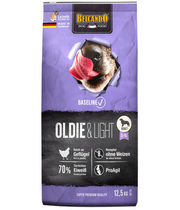 BELCANDO® Trockenfutter für Hunde Baseline Oldie & Light, Adult/Senior, Geflügel, 12,5 kg