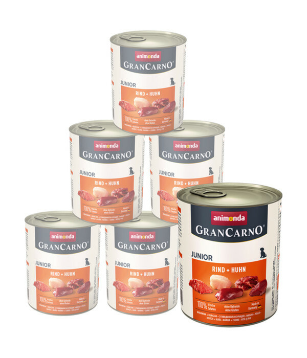 Bild 1 von animonda GRANCARNO® Nassfutter für Hunde Junior, 6 x 400 g/800 g