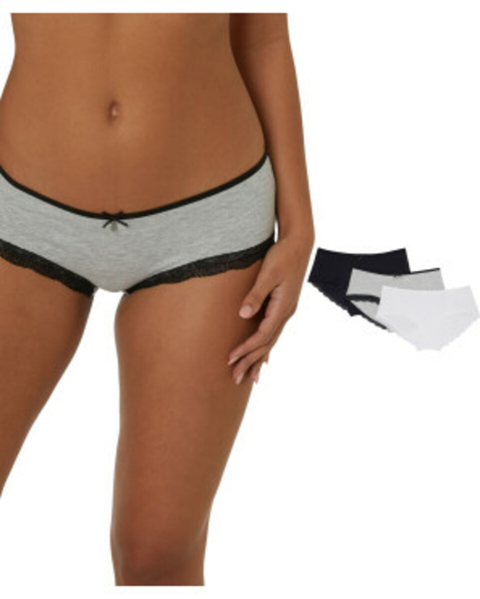 Bild 1 von Pantys mit Schleifchen
       
      3er-Pack, Janina
     
      grau melange