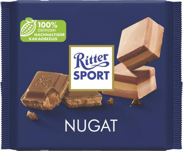 Bild 1 von Ritter Sport Nugat Großtafel