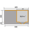 Bild 2 von Weka Designhaus 126 B, Gr. 2, ca. B645/225/T377 cm