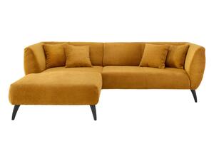 Wohnlandschaft Colori Goldfarben Cord, Goldfarben