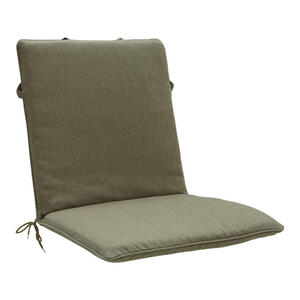 Sesselauflage, Taupe, Textil, Füllung: Schaumstoff, Vlies,Schaumstoff, Vlies, 49x4x97 cm, Oeko-Tex® Standard 100, Made in Europe, pflegeleicht, hochwertige Qualität, formstabil, langlebig, UV-best