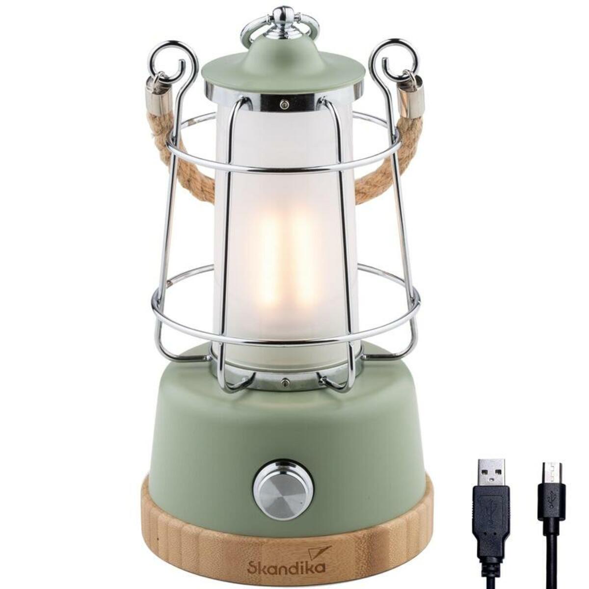 Bild 1 von SKANDIKA Campinglampe Kiruna - LED Lampe  - mit Powerbank - Grün