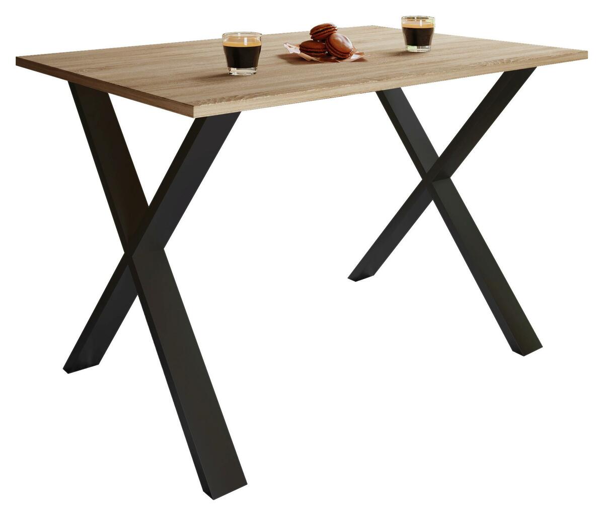 Bild 1 von Esstisch ''Xona'', in Schwarz/Sonoma Eiche, Schwarz, Sonoma Eiche