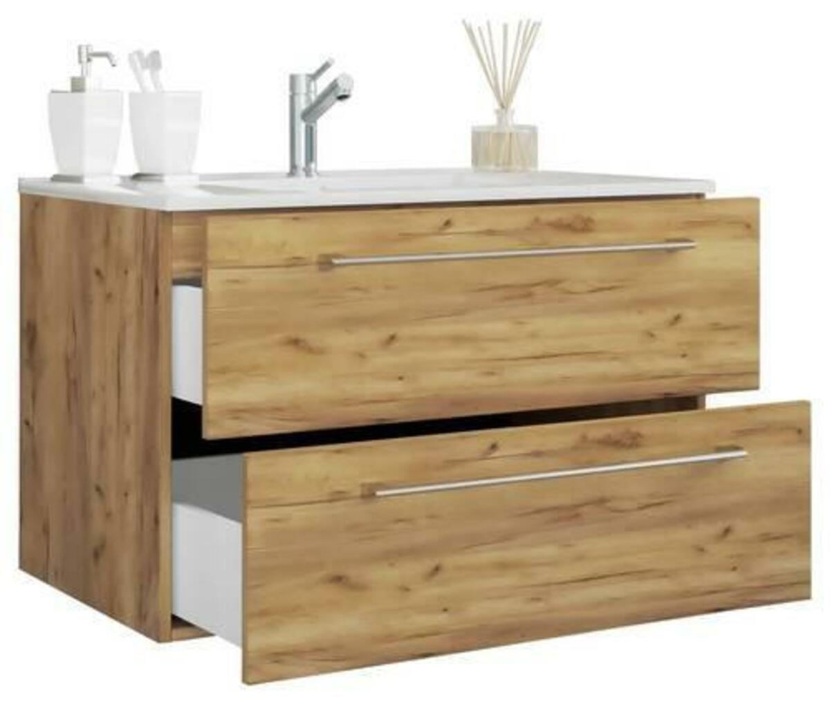 Bild 1 von Waschtischkombi ''Badinos'', in Honig Eiche, Honigeiche