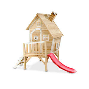Exit Spielhaus, Natur, Holz, Zeder, 166x227x246 cm, EN 71, CE, FSC 100%, Spielzeug, Kinderspielzeug, Spielzeug für Draußen
