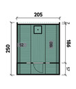 Bild 3 von Wolff Finnhaus Saunafass Basic 250 montiert, ca. B205/H210/T250