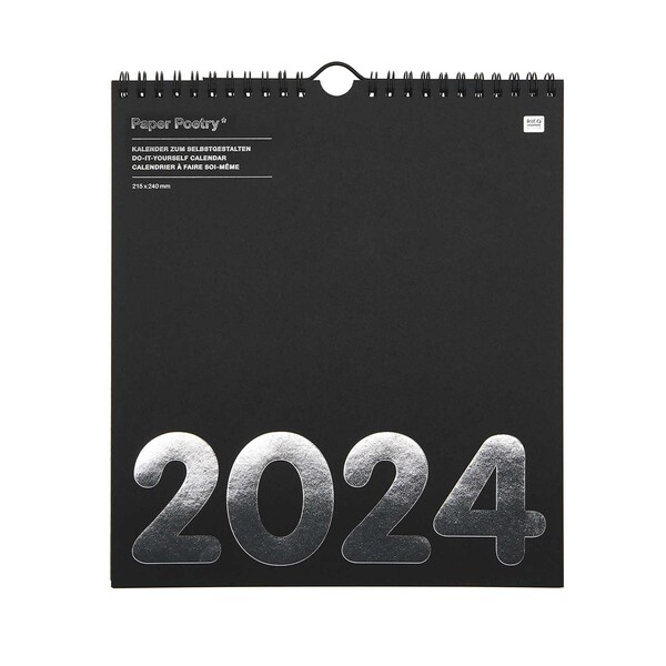 Bild 1 von Rico Design
                                        Paper Poetry Kalender 2024 schwarz 21,5x24cm