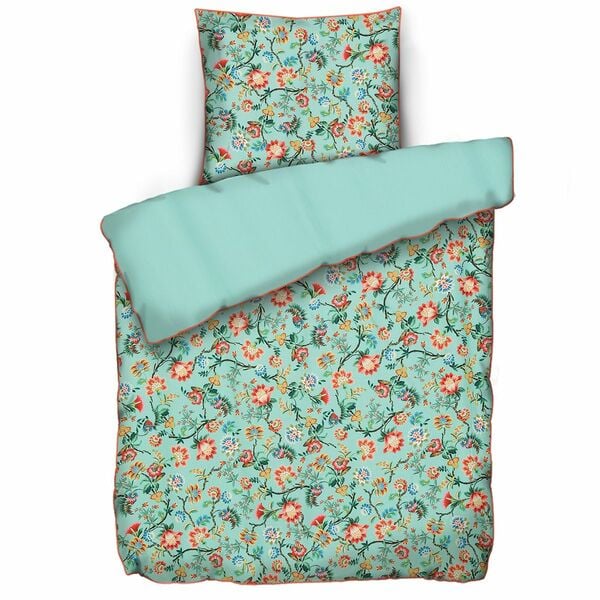 Bild 1 von ANNI FOR FRIENDS Wendebettwäsche Blumen-Design 100% Baumwolle Einzelbett, 2tlg.