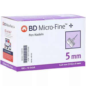 BD Micro-fine+ 5 Pen-Nadeln 0,25x5x110 m 110 St