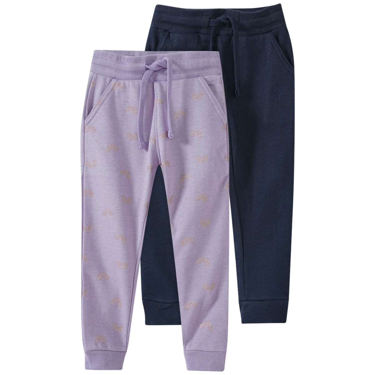 Bild 1 von 2 Mädchen Jogginghosen mit Tunnelzug HELLLILA / DUNKELBLAU