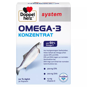 Doppelherz system Omega-3 Konzentrat 30 St