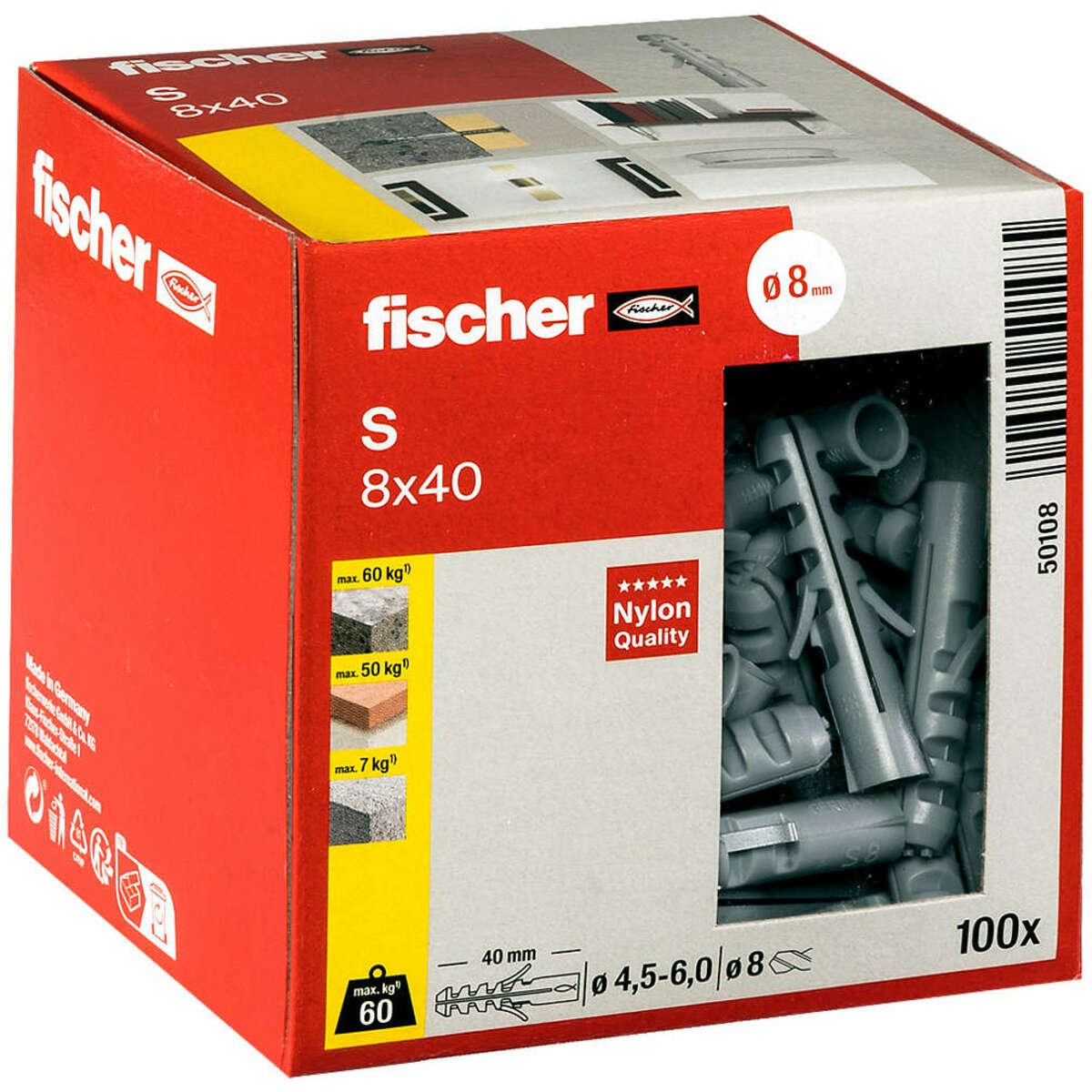 FISCHER Dübel S 8 x 40 von Kaufland ansehen!