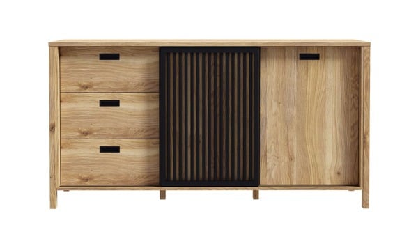 Bild 1 von Sideboard Mauvella Eiche - schwarz 175 cm - JYTANA