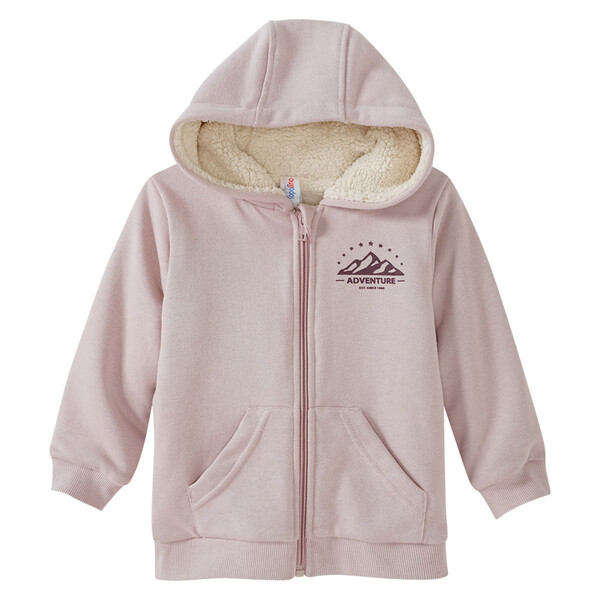 Bild 1 von Kinder Sweatjacke mit Teddyplüsch ROSA