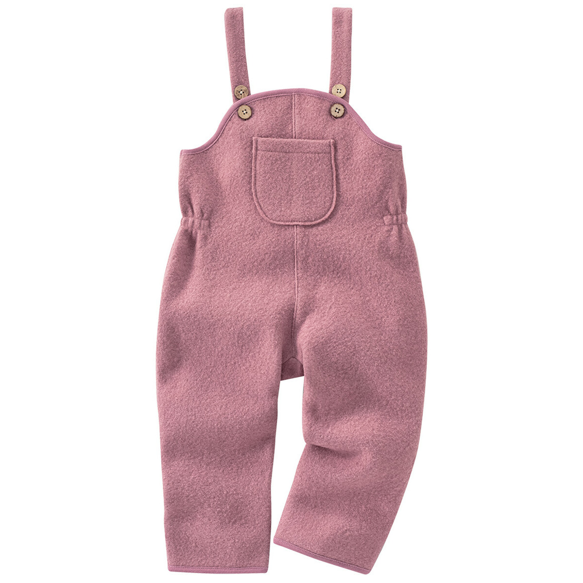 Bild 1 von Baby Wollwalk-Latzhose mit Umschlagbündchen ALTROSA