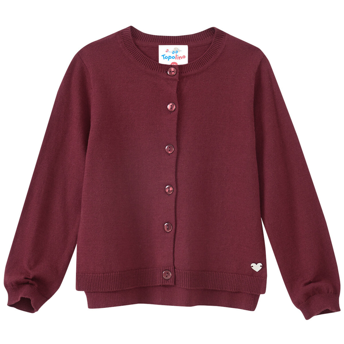 Bild 1 von Mädchen Feinstrickjacke im Basic-Look DUNKELROT