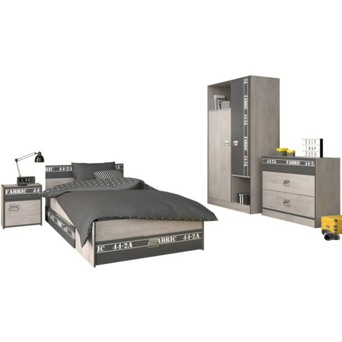 Bild 1 von Parisot Kinderzimmer Fabric 1 hellgrau / dunkelgrau