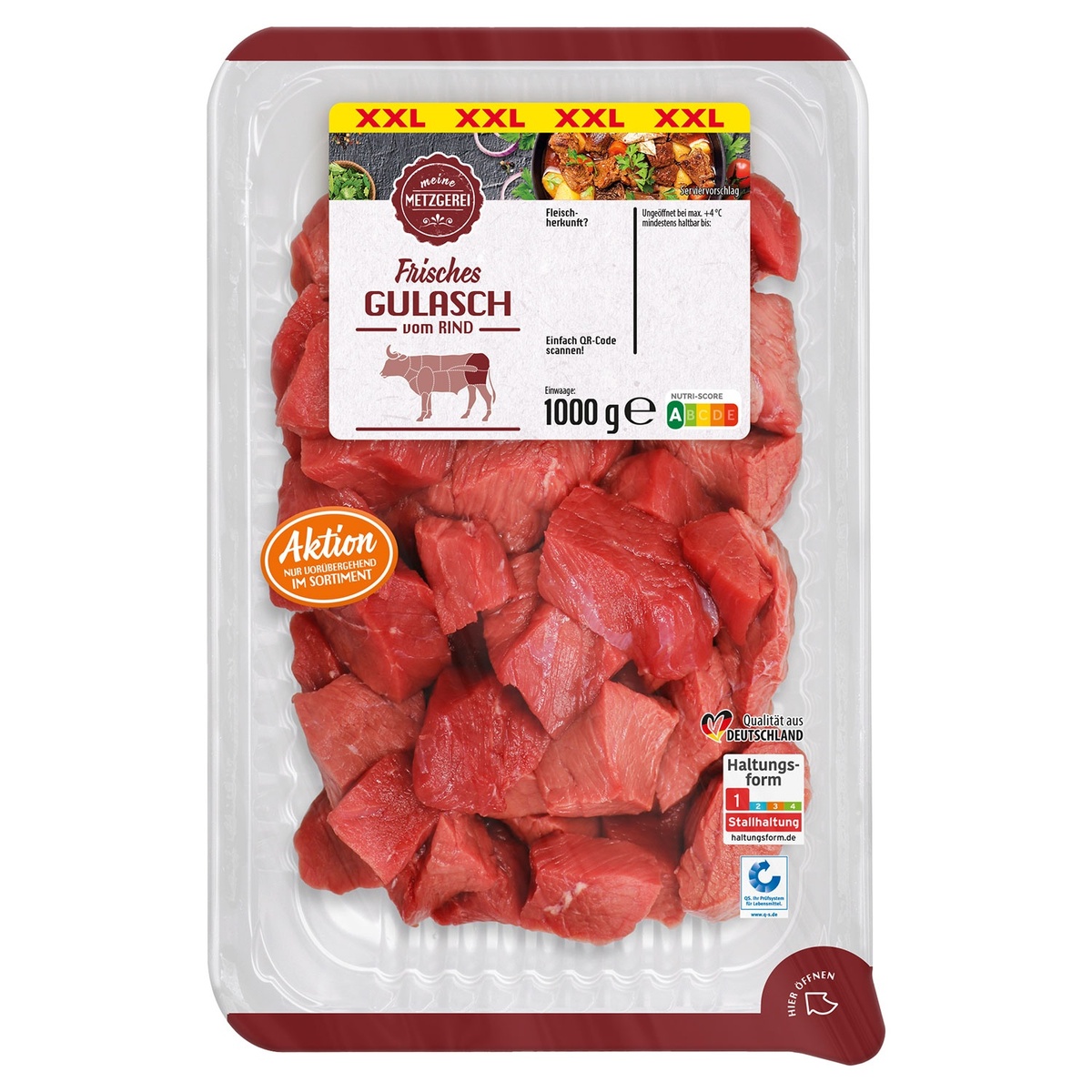 Bild 1 von MEINE METZGEREI Gulasch 1 kg