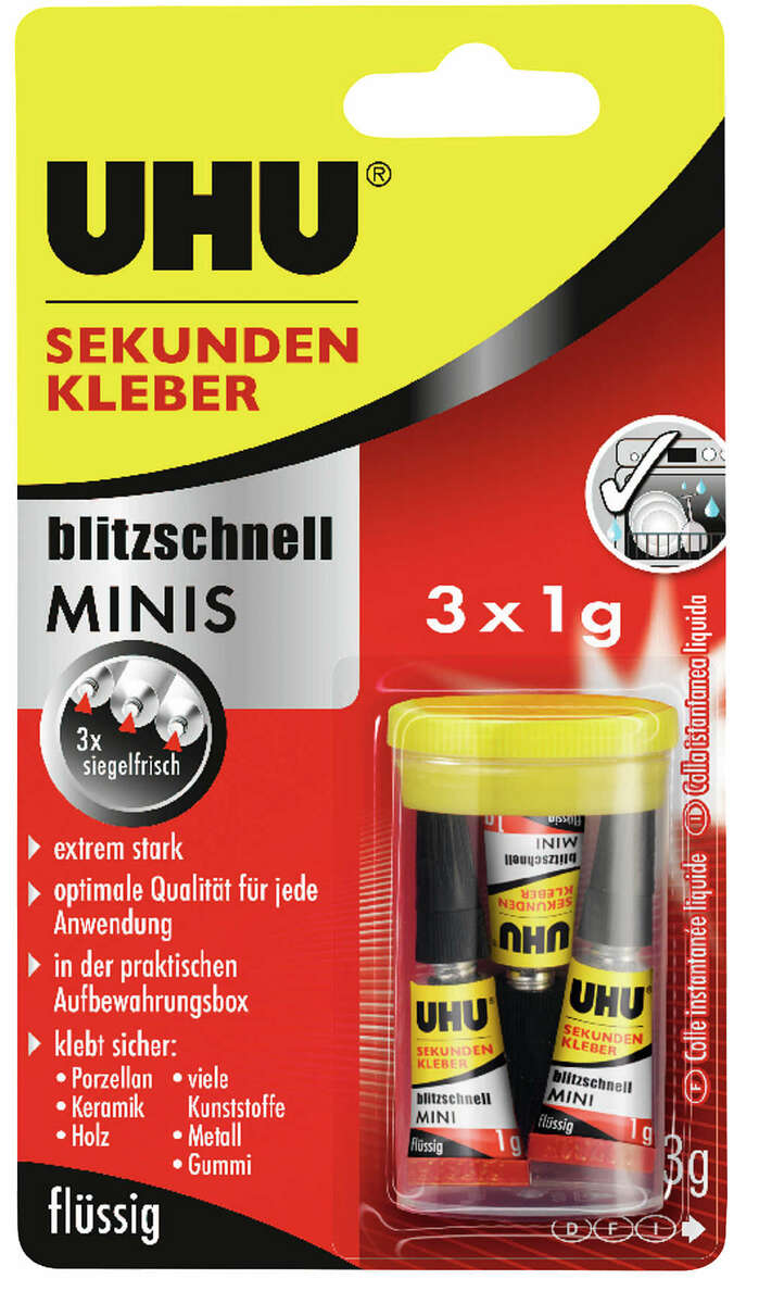 Bild 1 von UHU Sekundenkleber »blitzschnell MINIS«
