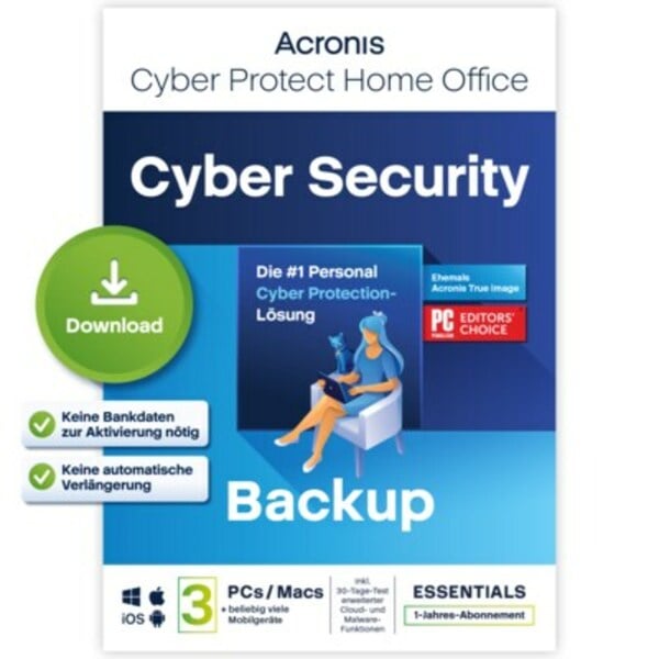 Bild 1 von Cyber Protect Home Office | Backup | 3 Geräte | Download & Produktschlüssel