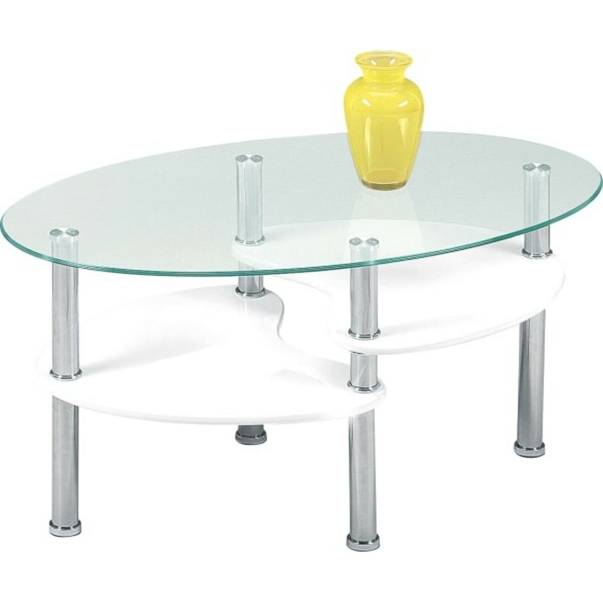 Bild 1 von Couchtisch Panty Oval Weiß ca. 90 x 40 x 55 cm