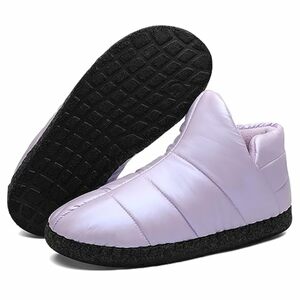 Mishansha Damen Winter rutschfest Warme Hausschuhe Memory Foam Plüsch Pantoffeln, Gr.36-43