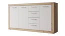 Bild 1 von Sideboard Artisan Eiche - weiß 153 cm 3-türig - BACCIO