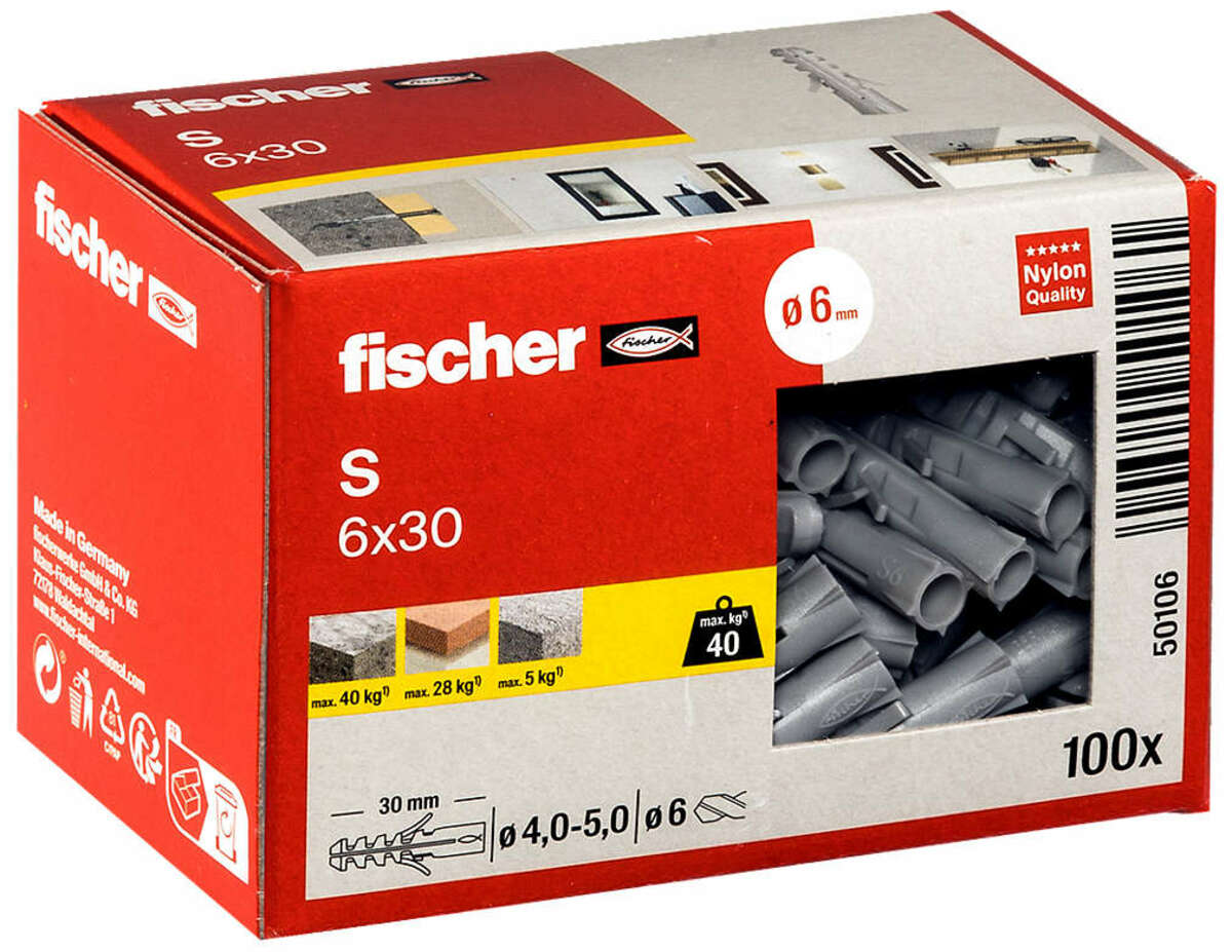 FISCHER Dübel S 6 x 30 von Kaufland ansehen!