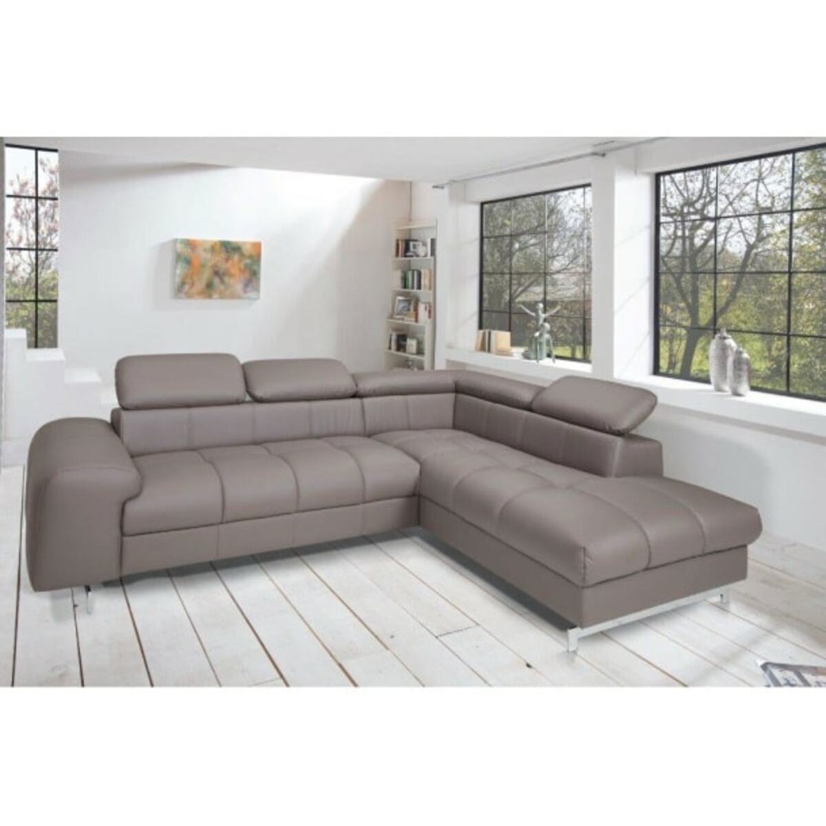 Bild 1 von Ecksofa Chef Kunstleder Elephant inkl. Bettfunktion ca. 262 x 206 cm