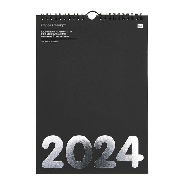 Bild 1 von Rico Design
                                        Paper Poetry Kalender 2024 DIN A4 schwarz