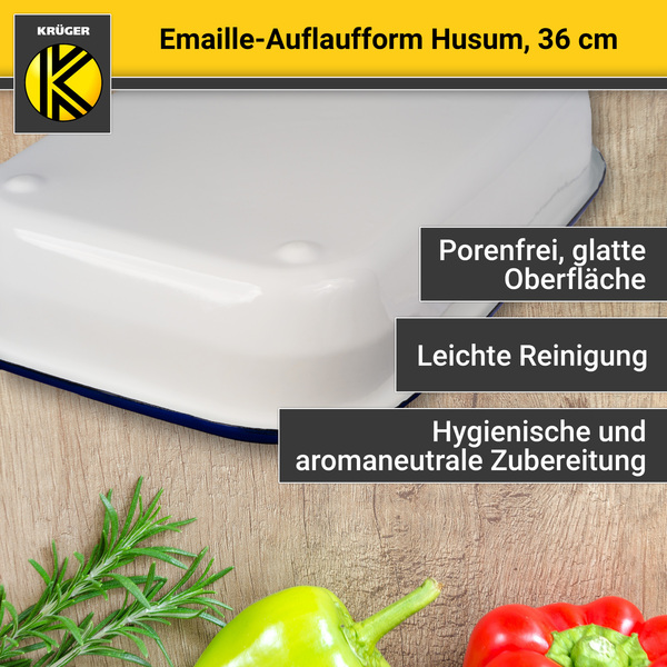 Bild 4 von Karl Krüger - Emaillierte Auflaufform HUSUM, 36 cm