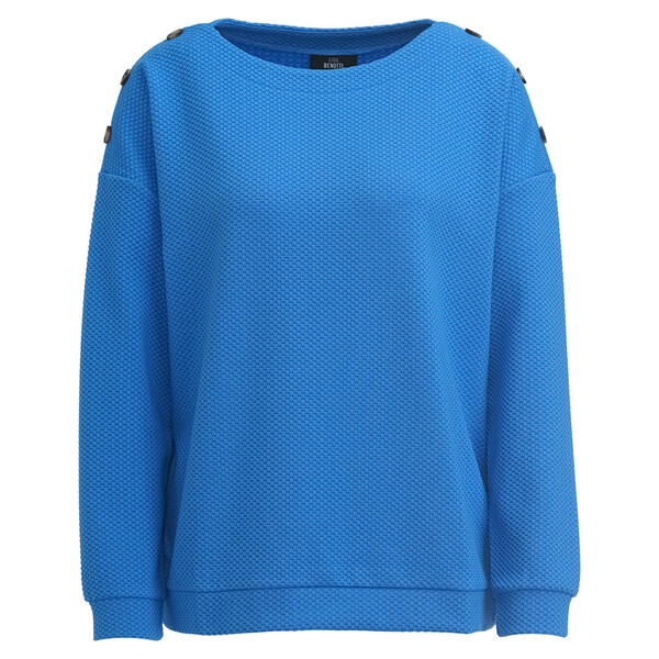 Bild 1 von Damen Sweatshirt mit Strukturmuster BLAU