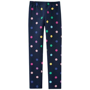 Mädchen Leggings mit Punkte-Allover DUNKELBLAU