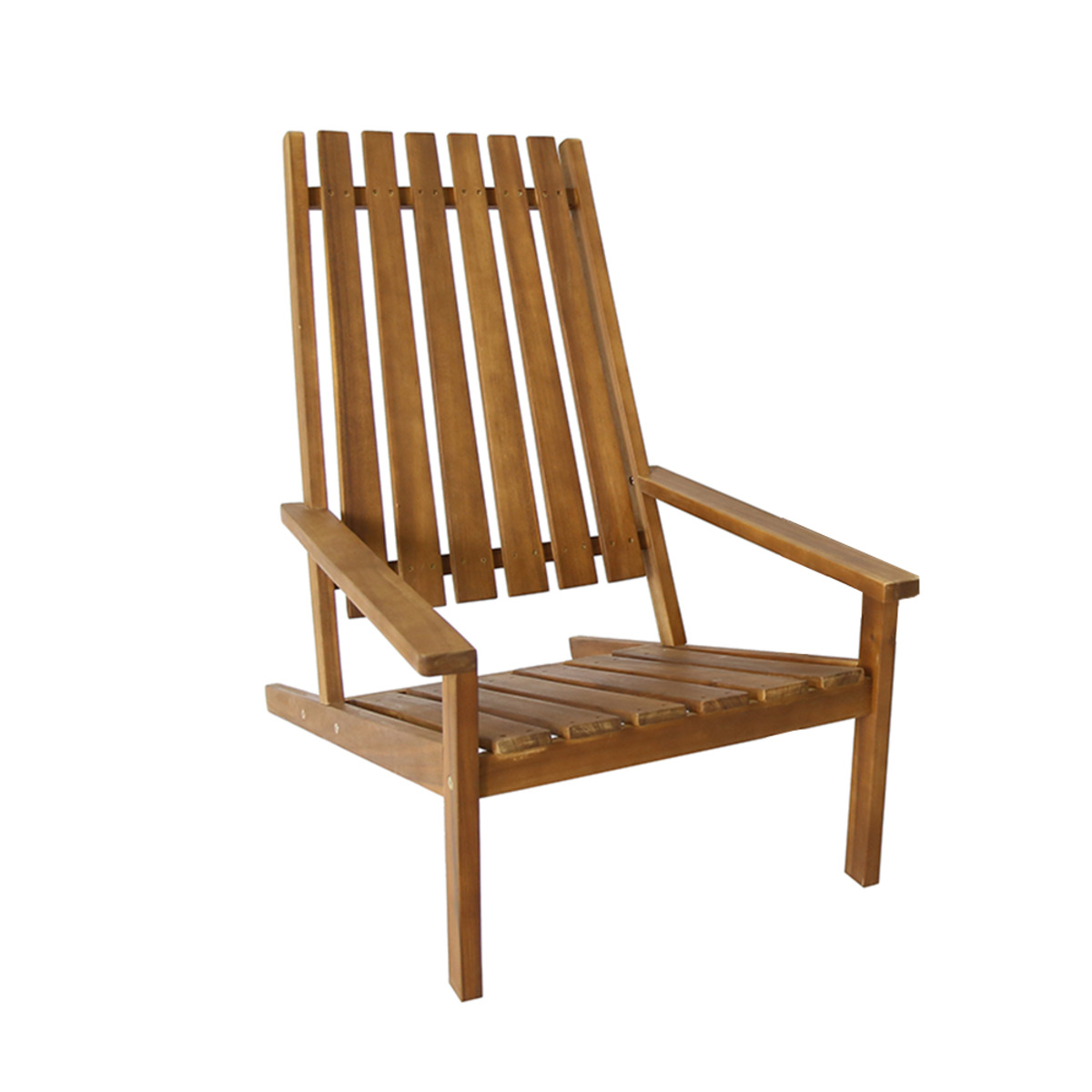 Bild 2 von HC Garten & Freizeit Adirondack Liegestuhl aus Akazie inkl. Kissenauflage