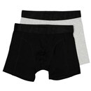 Bild 1 von Herren Boxershorts Stretch, Grau/Schwarz, XL