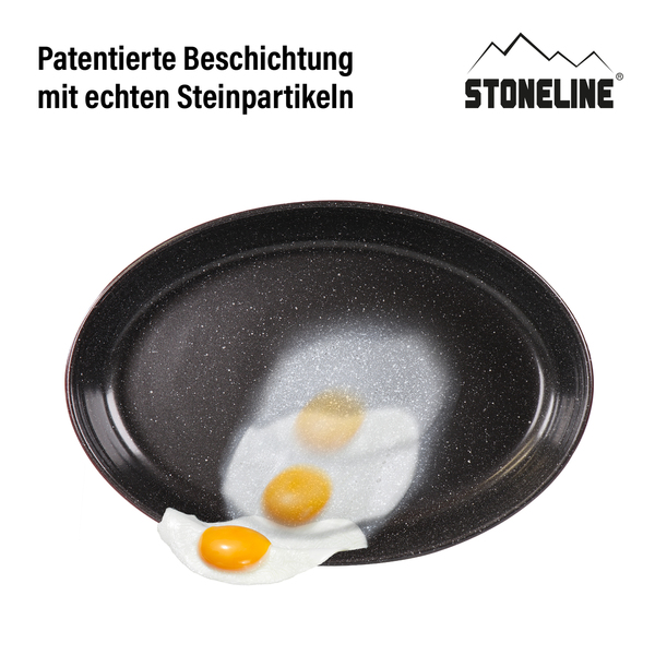 Bild 2 von STONELINE Auflaufform aus Borosilikat mit Beschichtung, oval, 34,4 x 24,2 x 6,5 cm, 3,2 L