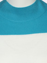 Bild 3 von Damen Stehkragenpullover mit Streifen
                 
                                                        Türkis