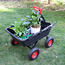 Bild 2 von GreenYard® Gartenwagen mit Kippfunktion, Volumen 65l,Tragkraft 550kg, Handwagen Bollerwagen
