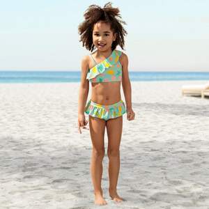 Mädchen-Bikini-Set mit Meeres-Muster, 2-teilig