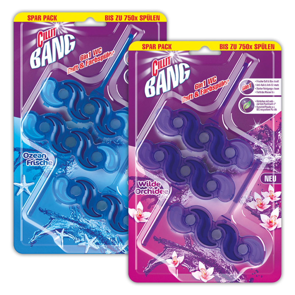 Bild 1 von Cillit Bang 6in1 WC Duft- & Farbspüler