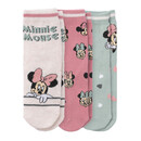 Bild 1 von 3 Paar Minnie Maus Socken im Motiv-Mix CREMEWEISS / HELLTÜRKIS / HIMBEER