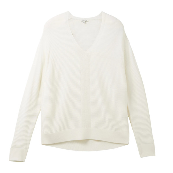Bild 1 von Damen Pullover mit V-Ausschnitt
                 
                                                        Weiß