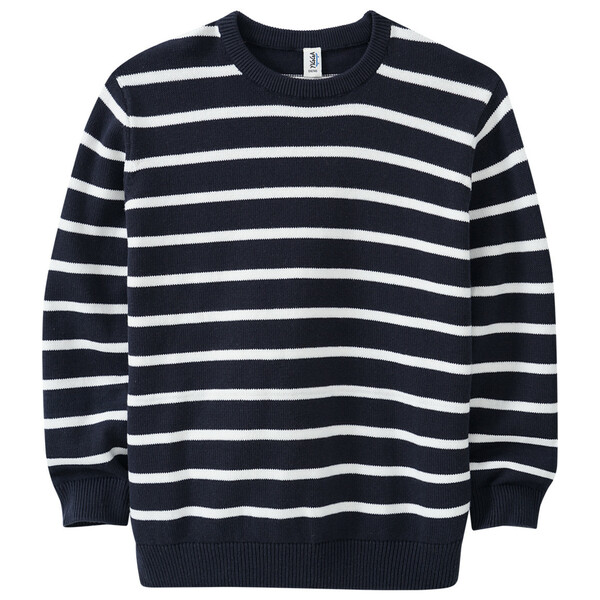 Bild 1 von Jungen Pullover mit Streifen DUNKELBLAU / WEISS