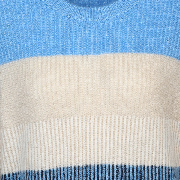 Bild 3 von Damen Strickpullover mit Streifen
                 
                                                        Blau