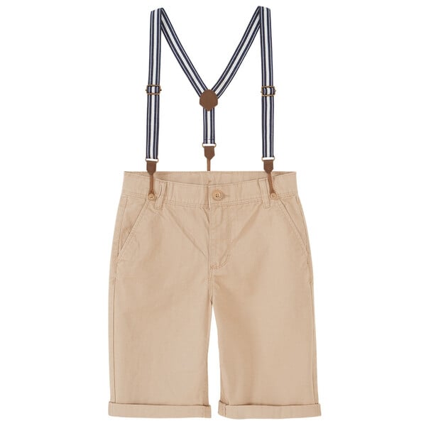 Bild 1 von Jungen Chinoshorts mit Hosenträgern BEIGE