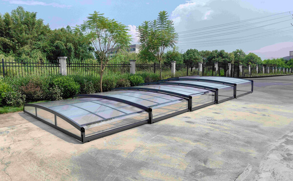 Bild 2 von HC Garten & Freizeit Poolüberdachung "Adèle" aus Aluminium, ca. 8,5 x 3,98 x 0,99 m