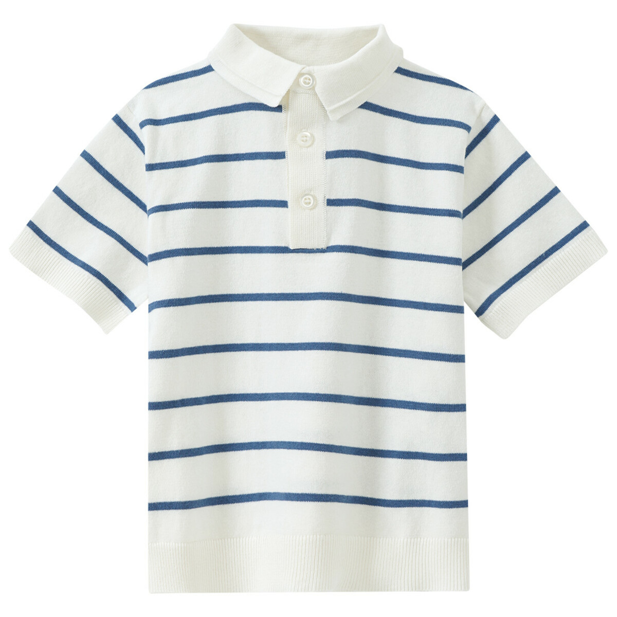 Bild 1 von Jungen Poloshirt  mit Streifen WEISS / DUNKELBLAU
